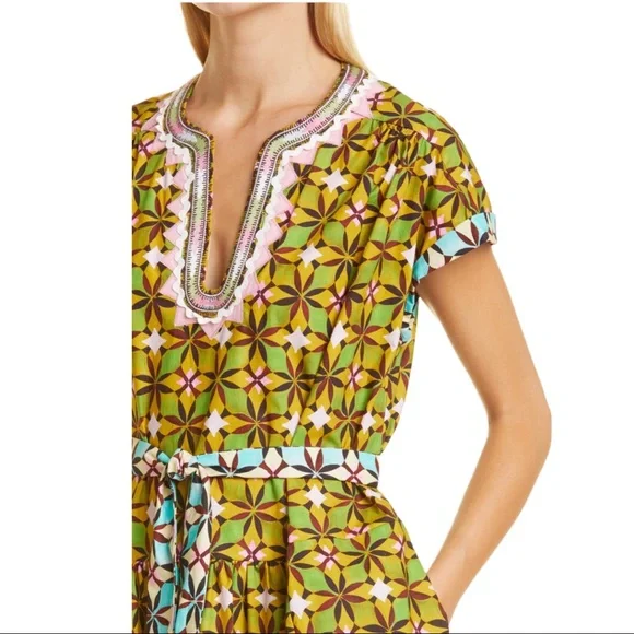 SALONI Ashley Floral Print Cotton Babydoll Minidress (4) - Picture 4 of 13